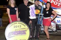 eagle-04-21-12-ascs-tony-stewart-and-gerg-nicol-of-speedway-motors-with-catrina-harris-and-jamie-kromberg