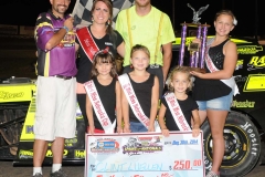 Eagle-08-30-14-442-Clint-Luellen-with-2013-Miss-Nebraska-Cup-Elle-Potocka-along-with-2014-Mini-Miss-Nebraska-Cup-finailist-and-flagman-Billy-Lloyd-JoeOrthPhoto