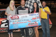 eagle-08-20-11-nick-beckman-and-miss-nebraska-cup-katlin-leonard-and-miss-nebraska-cup-finalist-allie-mccall-with-flagman-billy-lloyd