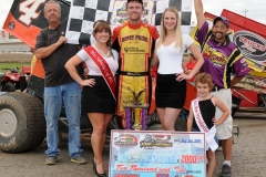 Eagle-09-01-14-520-Jack-Dover-with-2013-Miss-Nebraska-Cup-Elle-Potocka-and-Miss-Nebraska-Cup-finalist-Jen-Harter-and-flagman-Billy-Lloyd-along-with-2014-Mini-Miss-Nebraska-Cup-finailist-Avari-Thornton