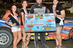 Eagle-09-05-15-IMCA-Nationals-595-Mark-MC-Kinney-with-2015-Miss-Eagle-Raceway-finalist-Kayla-Meidinger-Zoe-Dalton-Robin-Brunison-JoeorthPhotos