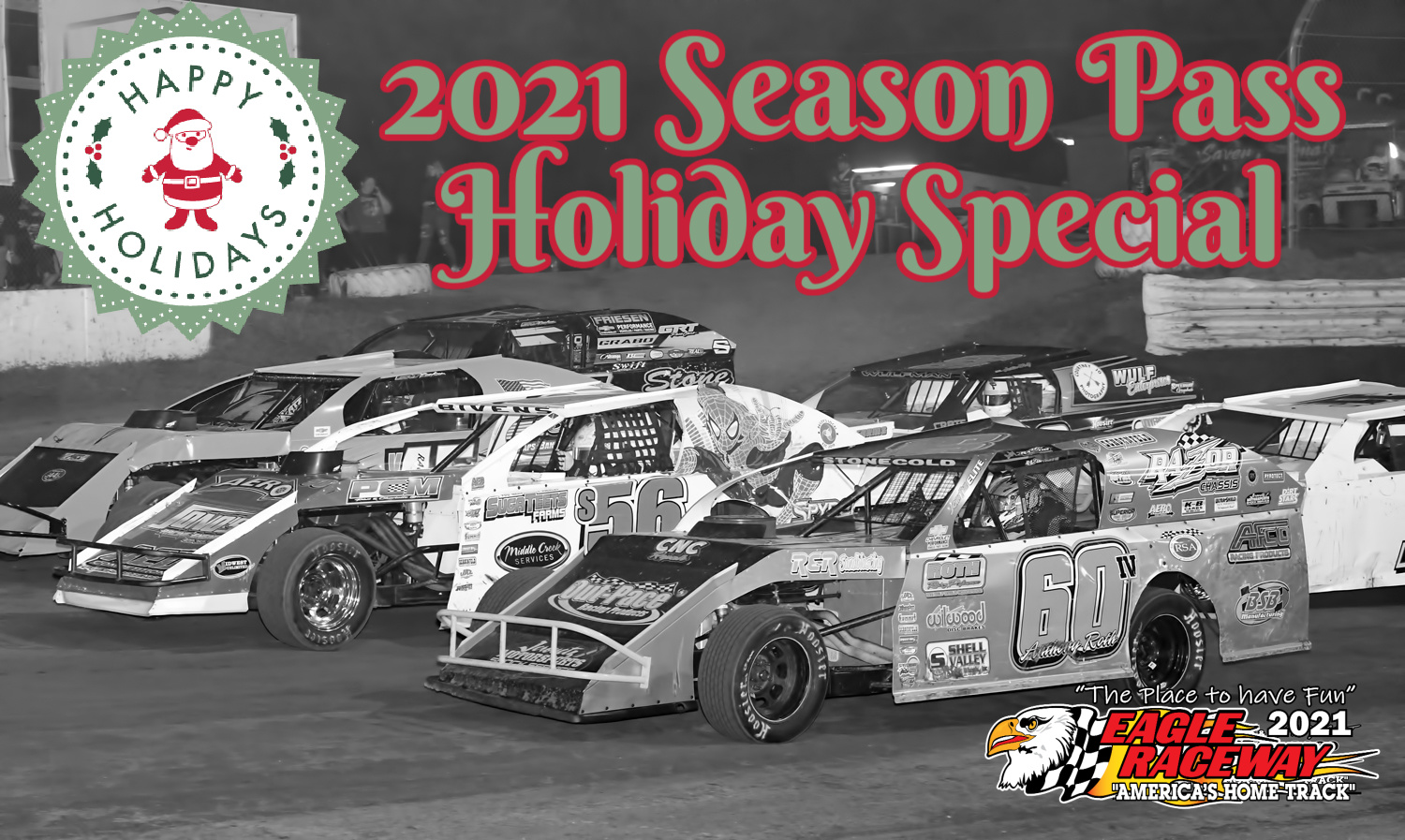 Eagle Raceway 2021 Season Pass Holiday Special Dec 2 & 3rd only. - Eagle Raceway